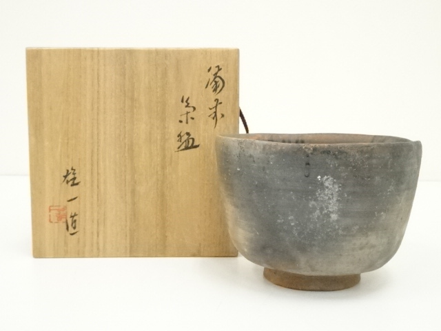 JAPANESE TEA CEREMONY / BIZEN WARE TEA CHAWAN / ARTISAN WORK